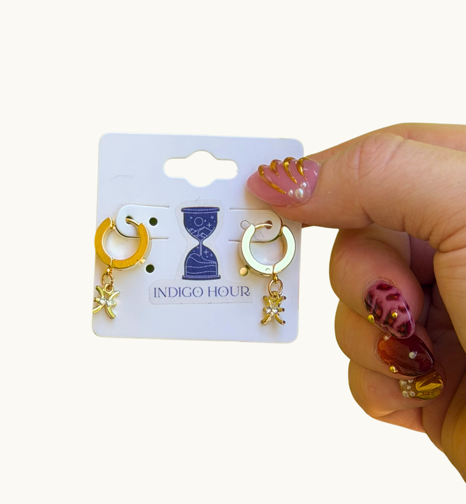 Golden Zodiac Hoops
