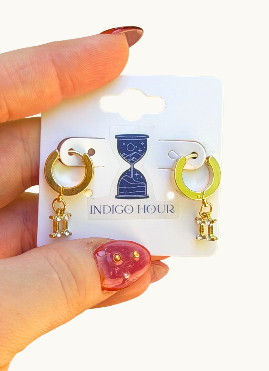 Golden Zodiac Hoops