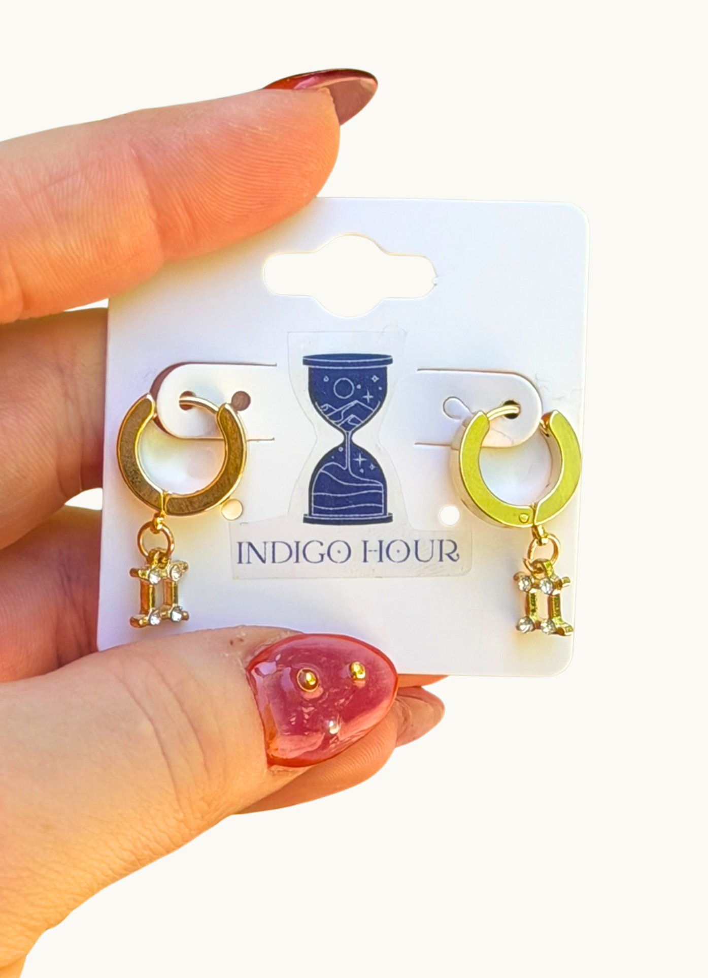 Golden Zodiac Hoops