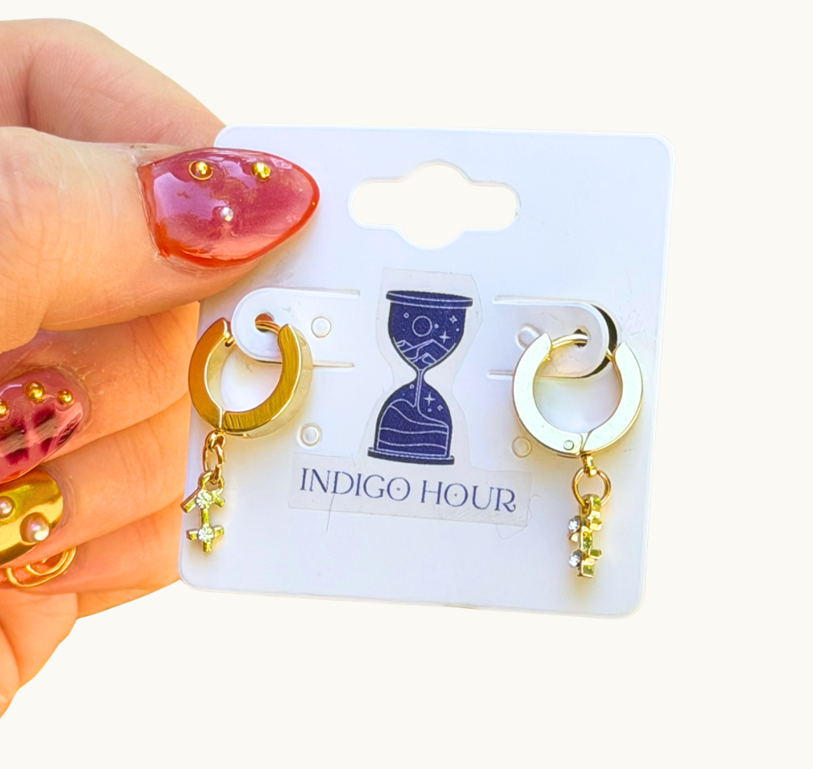 Golden Zodiac Hoops