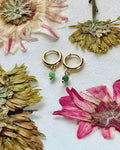 Genuine Zoisite Charms on 12mm Hoops