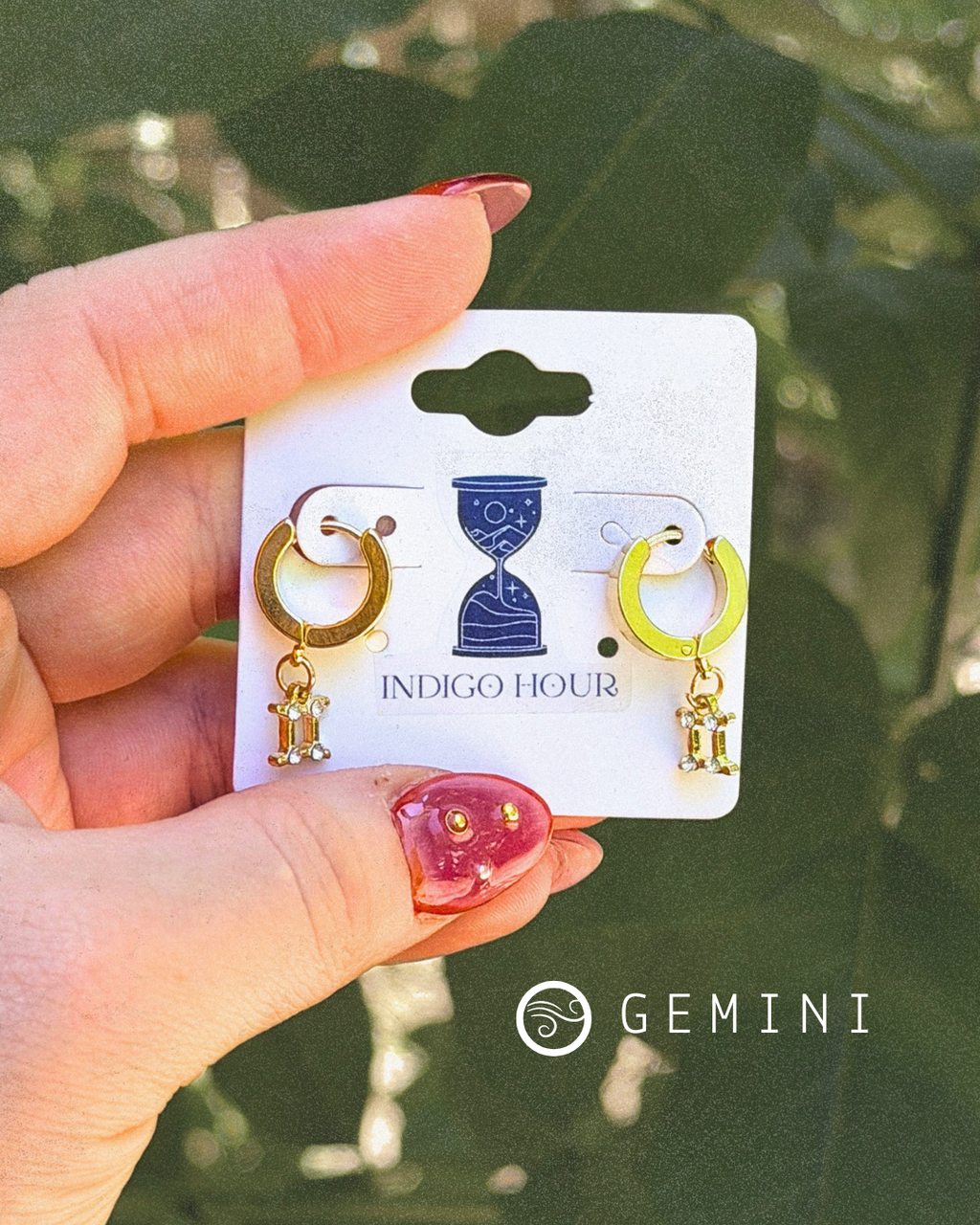 Golden Zodiac Hoops