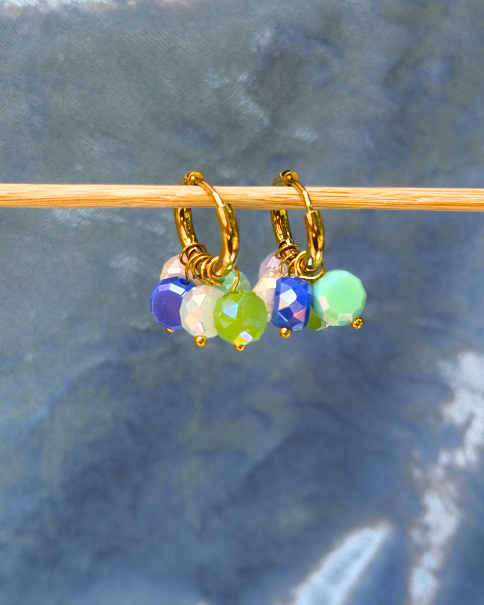 Fun Dip Gold Plated 14mm Hoop Earrings