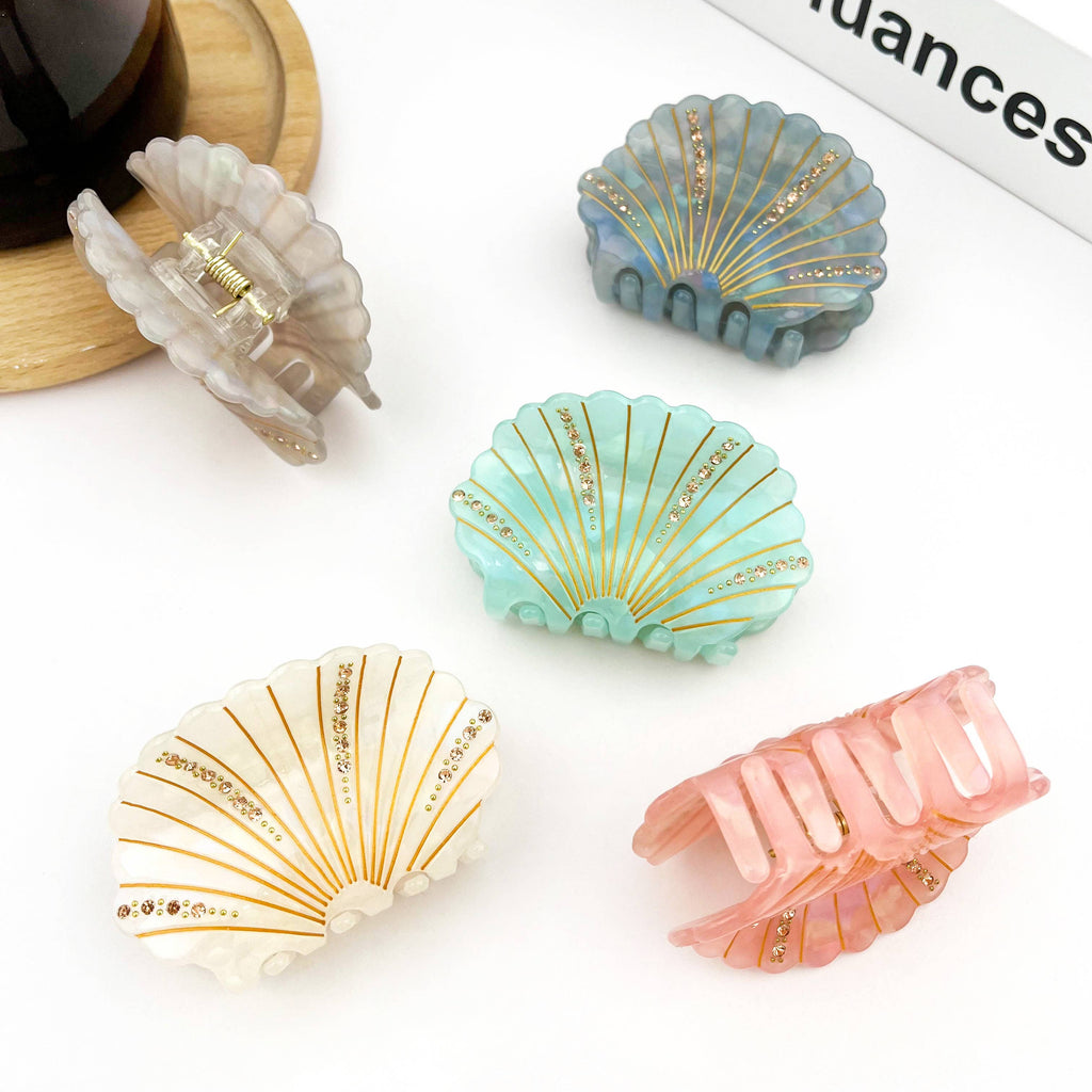 Crystal Shell Claw Clip