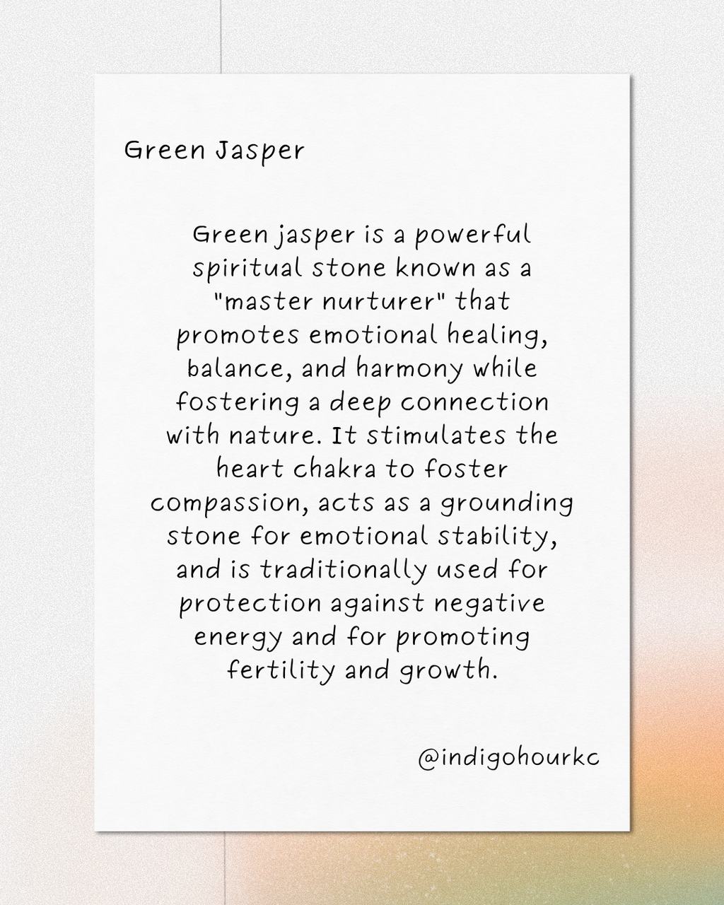Green Jasper Gold Huggies