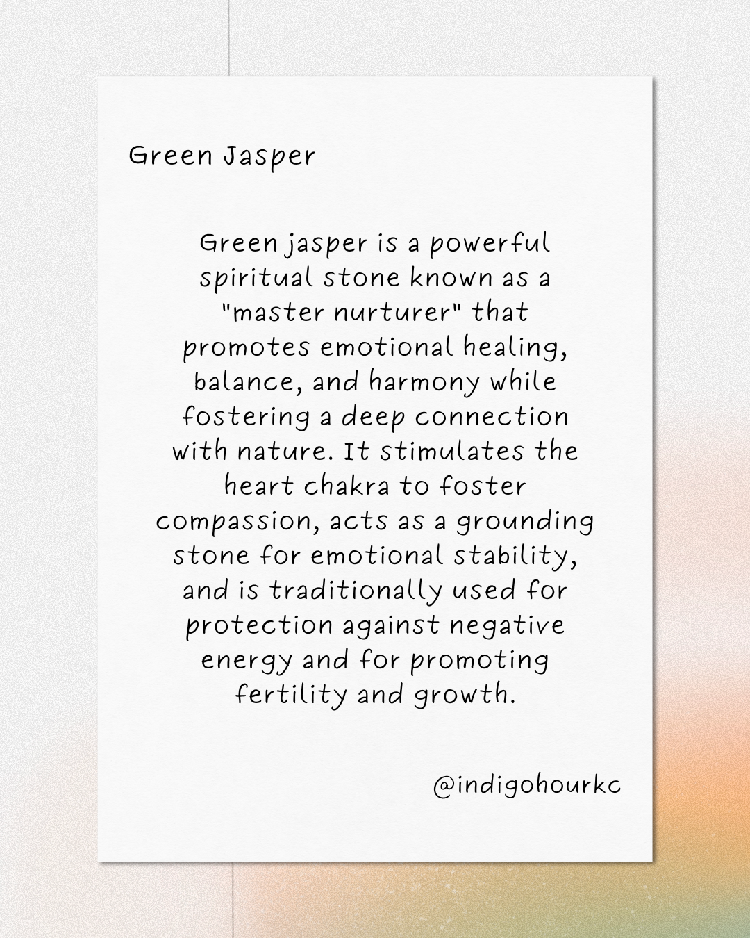 Green Jasper Gold Huggies