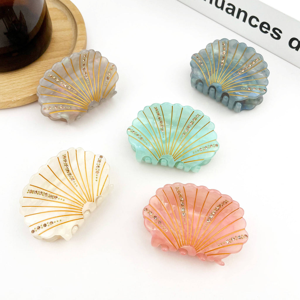 Crystal Shell Claw Clip