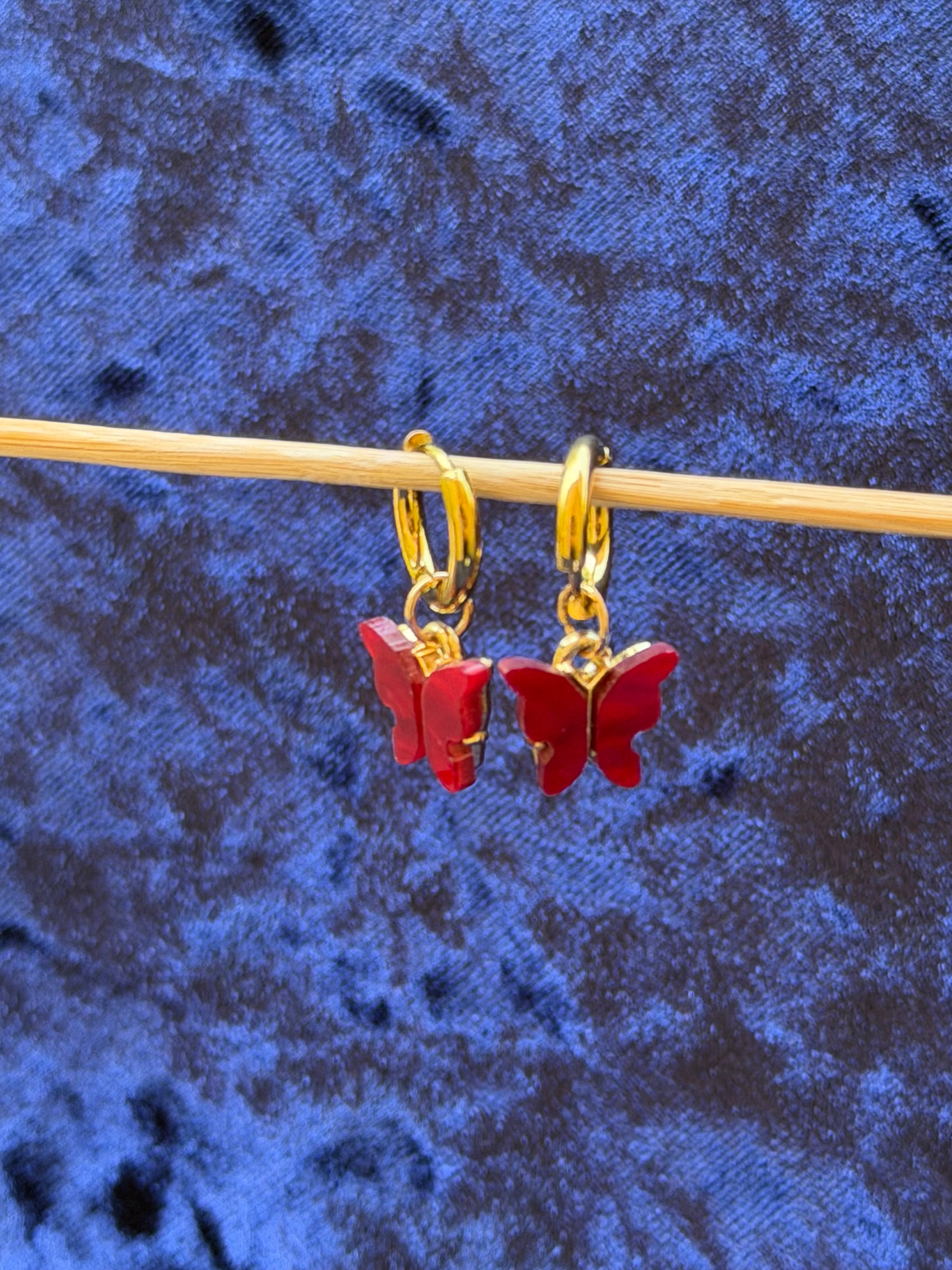 Butterfly 14mm Hoops