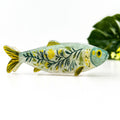 Green Floral Sardine Hair Claw Clip