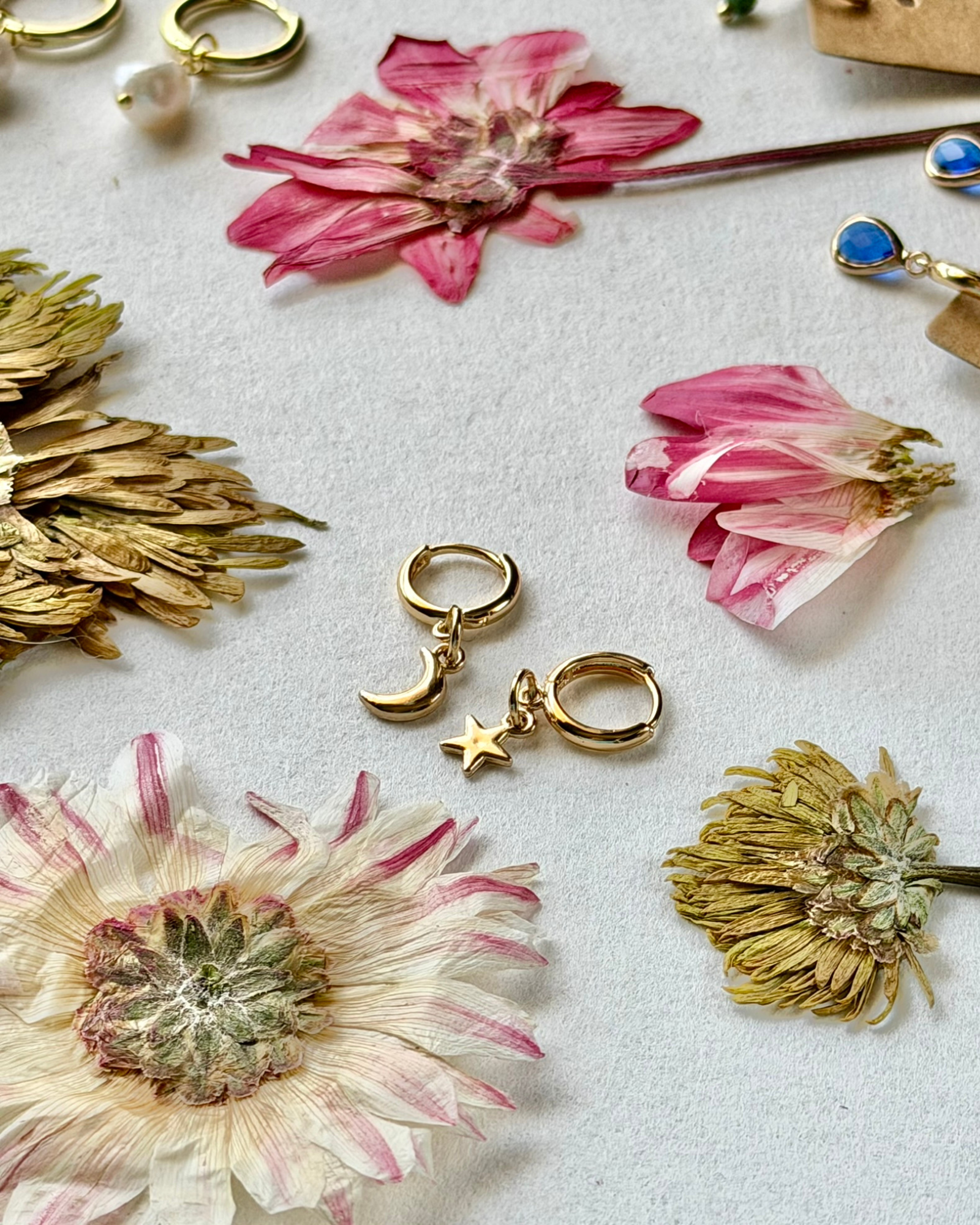 Dreamer Gold Plated Brass Hoops